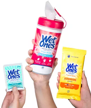 Antibacterial and antiseptic wet wipes for hand sanitizing