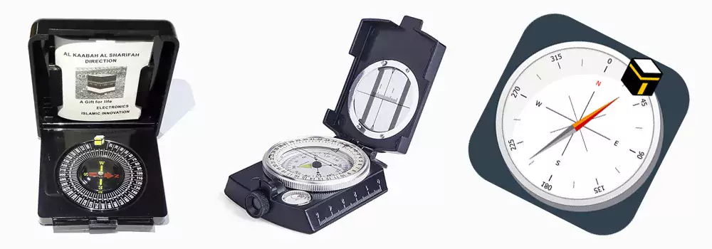 Qibla Compass & Locator, Perfect for traveling worldwide Makkah Kaaba Direction Finder