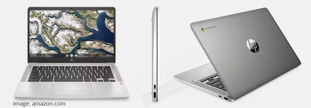 HP Chromebook 14-inch HD Laptop, Intel Celeron N4000, 4 GB RAM, 32 GB eMMC