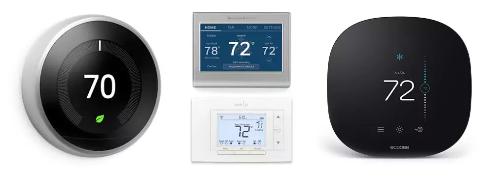 You can control your thermostat from your office, supermarkets, and restaurants